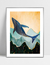 Quadro Baleia - Blue - loja online