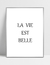 Quadro La Vie Est Belle - loja online