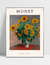 Quadro Buquê de Girassóis - Claude Monet - loja online