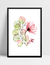 Quadro Flor Aquarela Rosada - Minimalista - comprar online