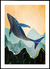 Quadro Baleia - Blue