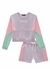 Conjunto Vic Smile Color de Blusão Boxy e Shorts em Moletom Vic&Vicky.