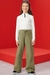 Conjunto Urban de Blusa Cropped em Canelado e Wide Leg em Moletom Vic&Vicky.