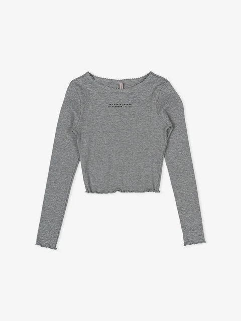 BLUSA MANGA LONGA CANELADA MESCLA I'AM AUTHORIA - R2911