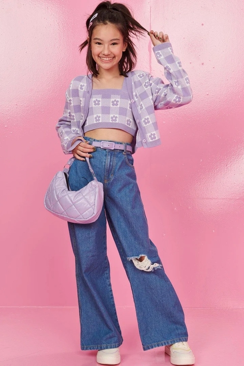 Calça Wide Leg Must Have em Jeans Arkansas Vic&Vicky - 62434