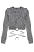 Blusa Top Cropped com Amarração em Malha Vichily Vic&Vicky.