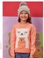 Blusão Bear Family em Tricot Jacquard Infanti.