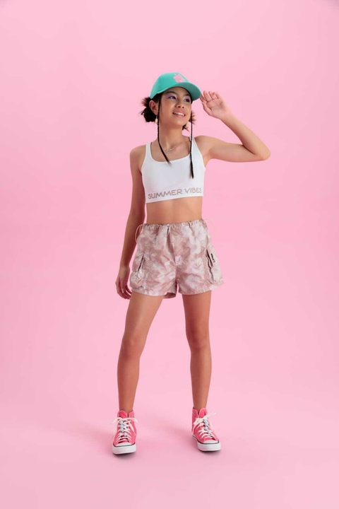 Conjunto Top e Shorts Vanilla Cream.