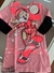 Vestido rosa Looney Tunes Animê.
