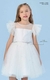 Vestido branco em tule Petit Cherie.
