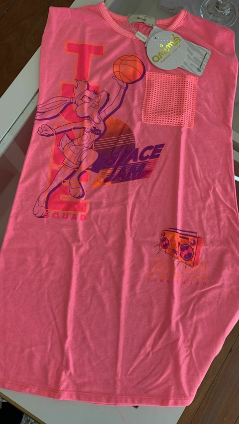Vestido rosa Space Jam Animê.