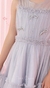 Vestido em tule cinza Peit Cherie.
