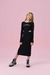 Vestido preto longo Canelado Vanilla Cream. - comprar online