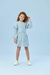 Vestido azul claro Tricot Petit Cherie.