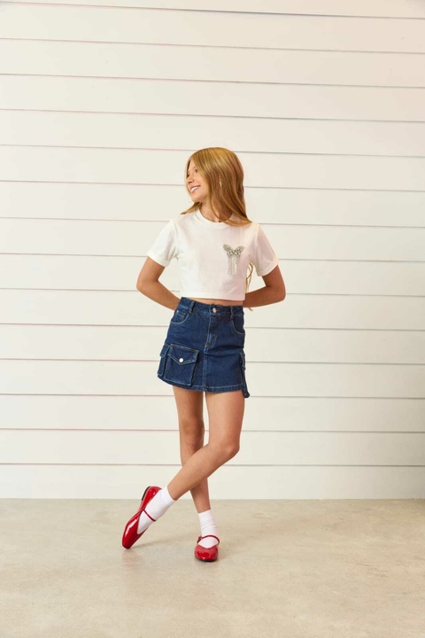 T-Shirt Preta Vanilla Cream.