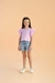 Blusa lilas com tule Petit Cherie.