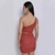 Vestido cor terra com recortes Amofany. - comprar online
