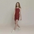 Vestido vermelho bordo com glitter Amofany.