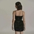 Vestido preto em Veludo Amofany. na internet