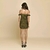 Vestido verde em glitter Amofany. na internet