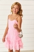 Vestido rosa em tule com glitter Vanilla Cream. - comprar online