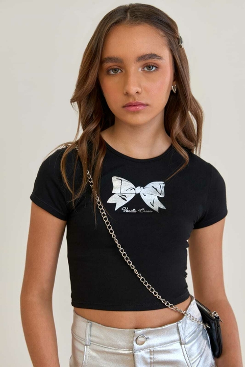 Cropped preto Vanilla Cream.