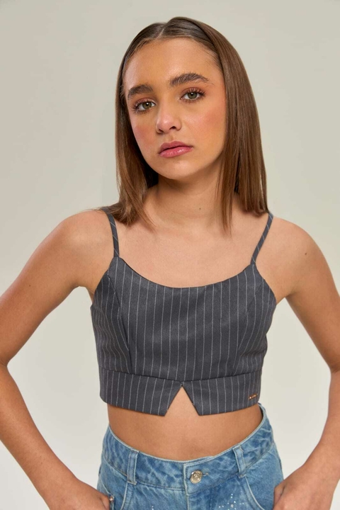 Cropped cinza Vanilla Cream - 2726016