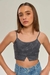 Cropped cinza Vanilla Cream - 2726016