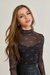 Blusa preta em Tule Vanilla Cream - 2426038