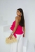 Bata Frente Única Babado em Crepe com flor - loja online