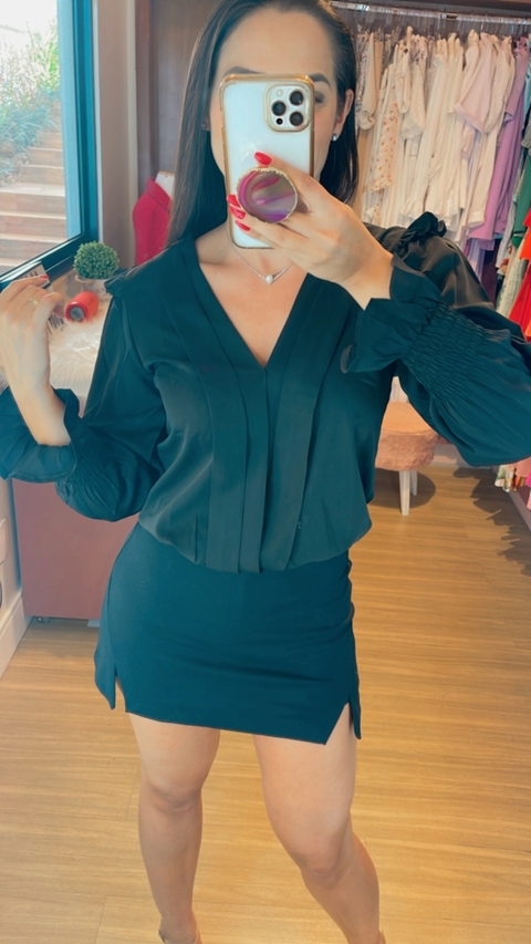 Shorts Saia Ponto Roma Preto