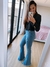 Blazer Cropped Alfaiataria na internet