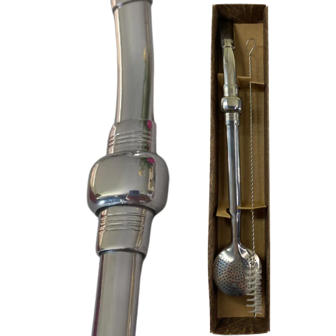 Bomba Para Chimarrão Inox 304 24cm Bojo com Rosca - comprar online