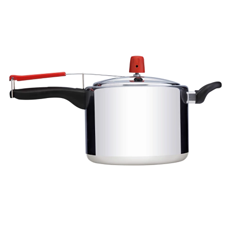 Panela de Pressão 4,5 Litros Cromada Alumínio Polido - 5 Estrelas