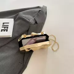 Bolsa clutch elegante feminina com alça - Lelibel