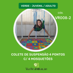 COLETE DE SUSPENSÃO 4 PONTOS INCLUI 4 MOSQUETÕES DE 6MM - Via Reabilitação |Equipamentos e acessórios para ortopedia, fisioterapia , therasuit , pediasuit , treini .