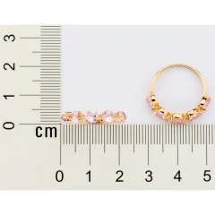 Anel skinny corações banhado a ouro 18k - Dany Rommanel