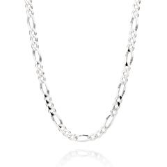 Cordão groumet 3x1 de prata 925 - comprar online