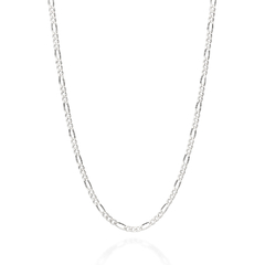 Cordão elo groumet 3x1 de prata 925 - comprar online