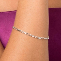 Pulseira elo groumet 3x1 de prata 925 na internet
