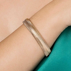 Pulseira rabo de rato banhada a ouro 18k na internet