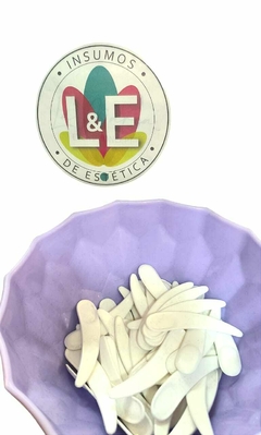 ESPATULA CHICA COSMETOLOGIA X 4 BLANCA