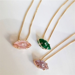 Colar Olho Grego Pedra - Alisma Semijoias