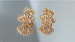 Brinco Olho Zircônias - Alisma Semijoias