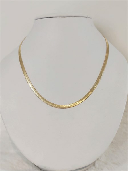 Corrente Fita 4mm Banhada a Ouro