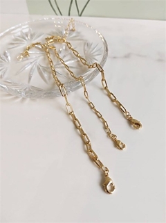 Pulseira Elos Longos Banhado a Ouro