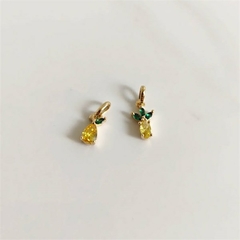 Colar Pingente Abacaxi Pedras Banhado - comprar online