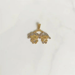 Imagem do Pingente Bonequinho Banhado a Ouro