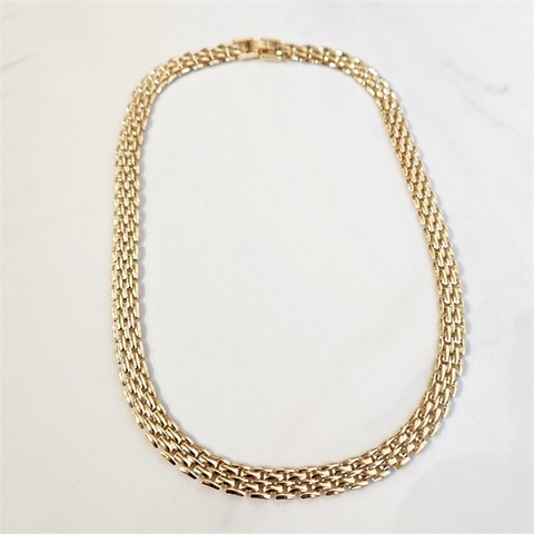 Choker Corrente Antonia Banhada a Ouro