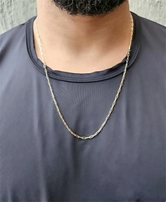 Corrente Elos Finos Jack Banhado a Ouro